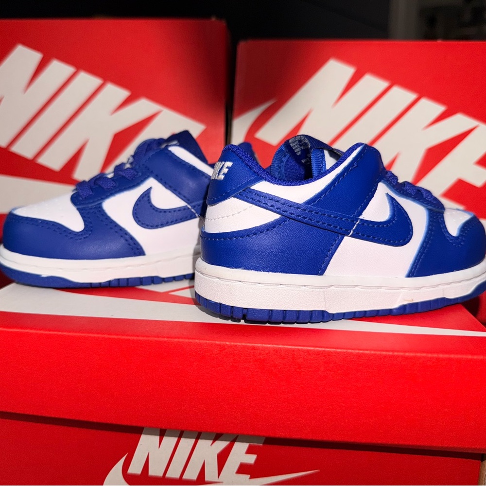 Nike Kids Royal Blue and White Sneakers
